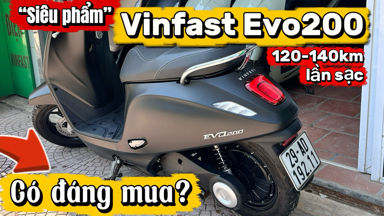 VinFast Evo200 với pin 3.5 kWh mang đến khả năng vận hành ổn định, quãng đường di chuyển dài và tiết kiệm chi phí sử dụng.